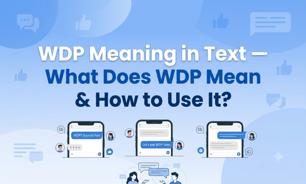 WDP Meaning in Text — What Does WDP Mean & How to Use It? wdp meaning in text