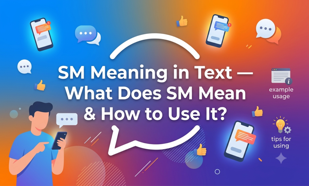 SM Meaning in Text — What Does SM Mean & How to Use It? sm meaning in text