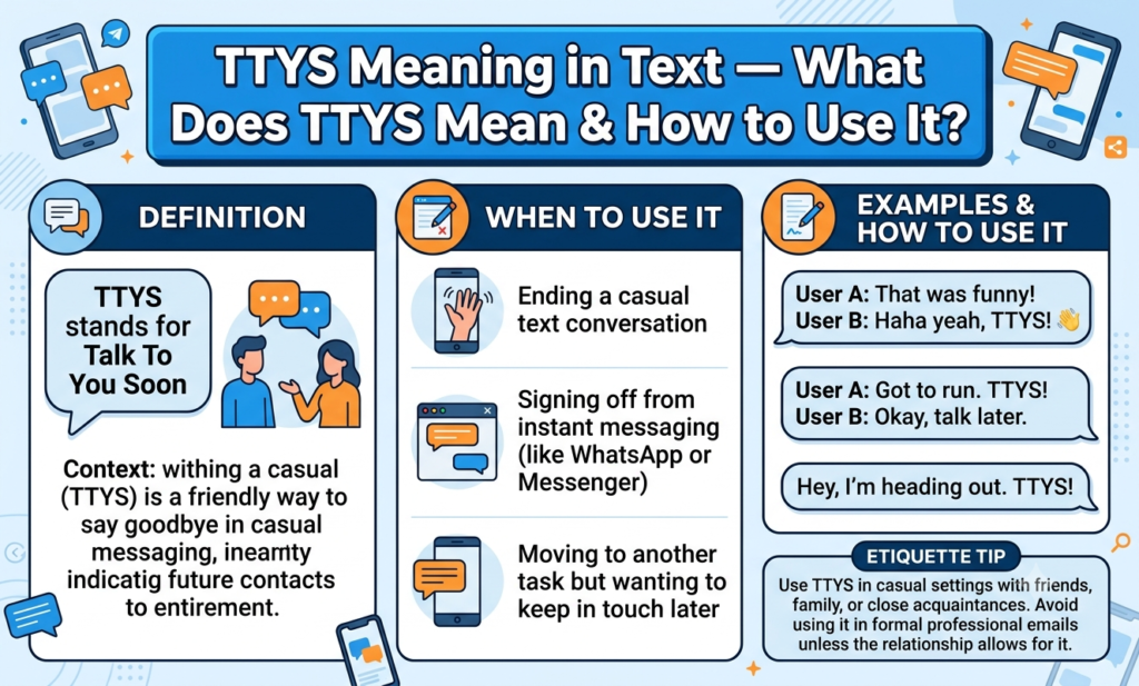 TTYS Meaning in Text — What Does TTYS Mean & How to Use It? ttys meaning in text