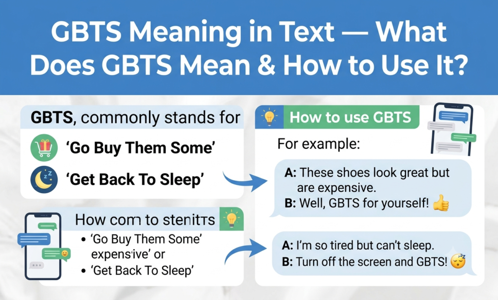 GBTS Meaning in Text — What Does GBTS Mean & How to Use It? gbts meaning in text
