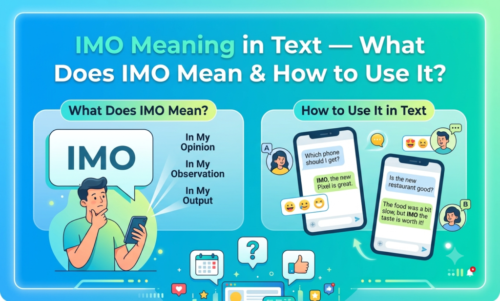 imo meaning in text