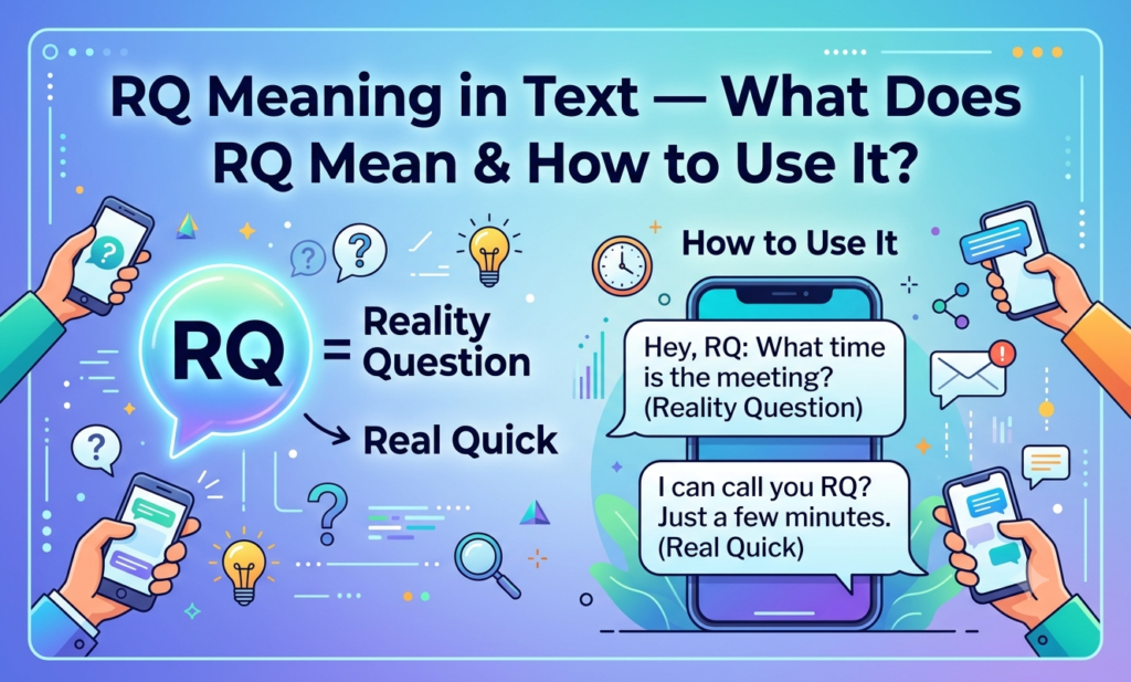 rq meaning in text