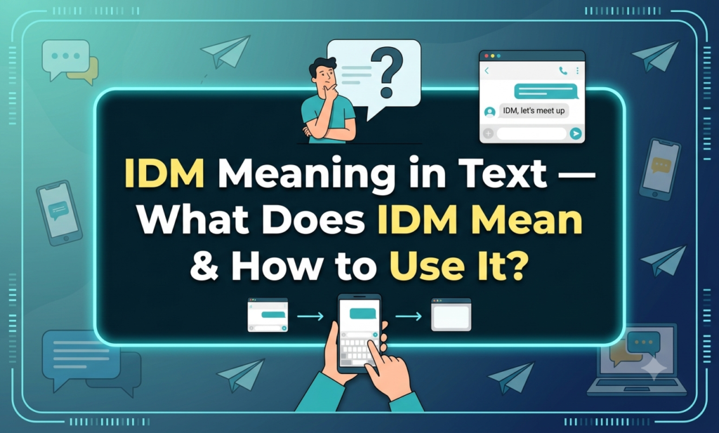 idm meaning in text