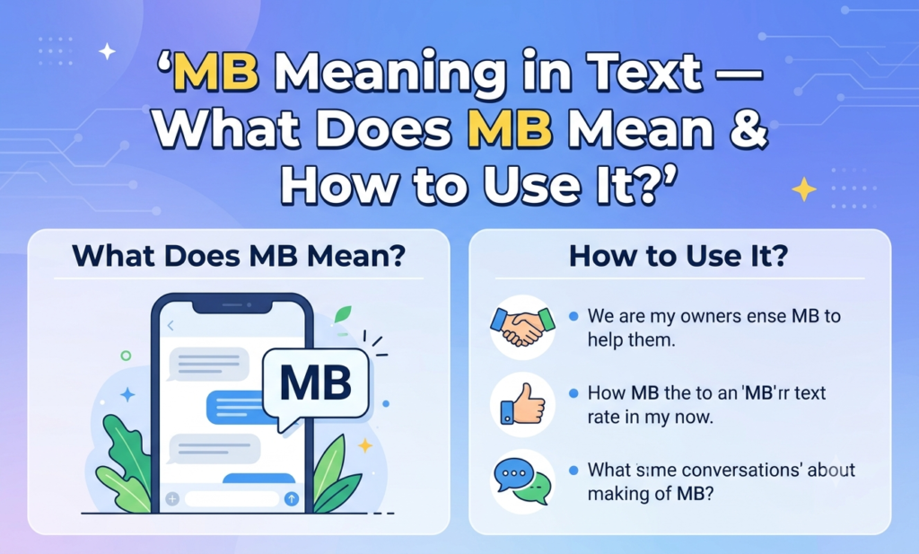 MB Meaning in Text — What Does MB Mean & How to Use It? mb meaning in text
