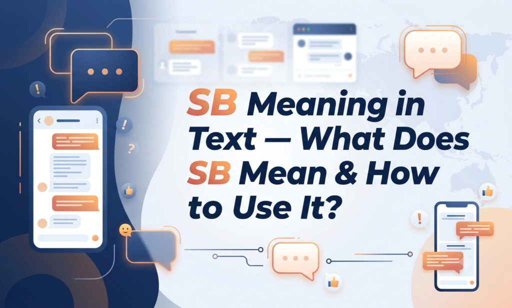 sb meaning in text