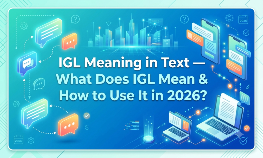 IGL Meaning in Text — What Does IGL Mean & How to Use It in 2026? igl meaning in text