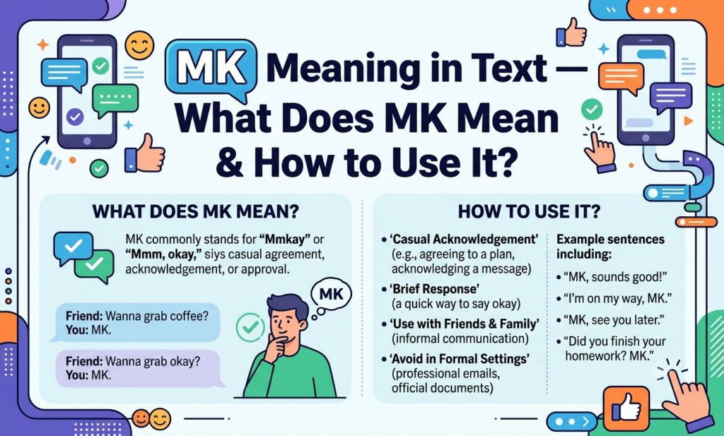 mk meaning in text