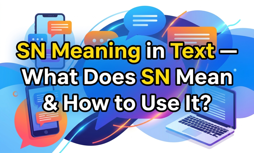 sn meaning in text