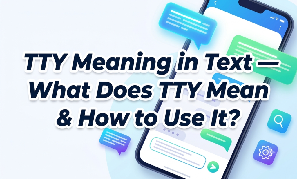 tty meaning in text