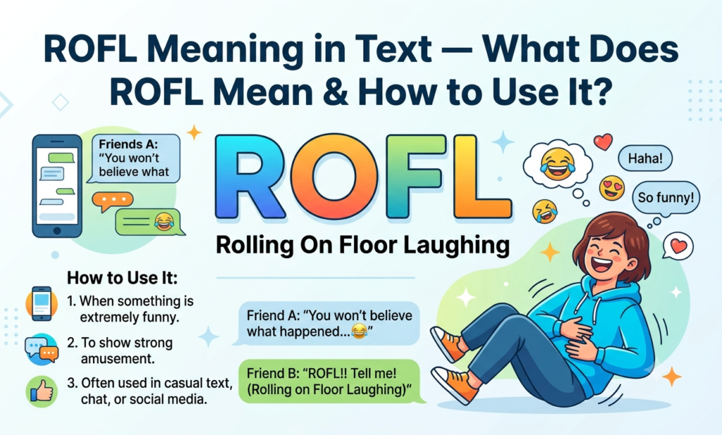ROFL Meaning in Text — What Does ROFL Mean & How to Use It? rofl meaning in text