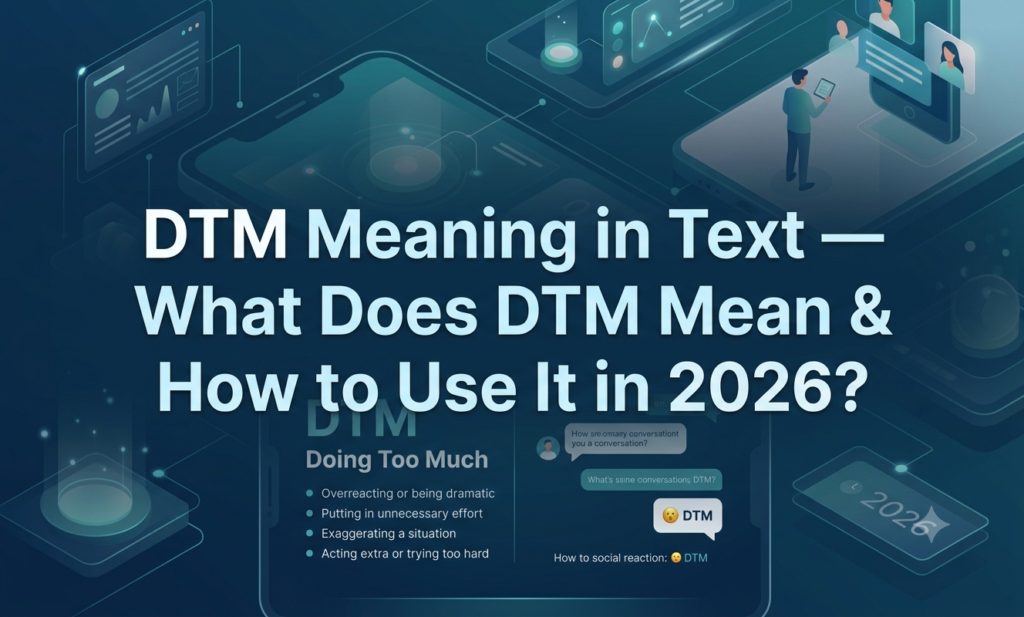 dtm meaning in text