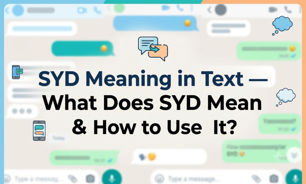 SYD Meaning in Text — What Does SYD Mean & How to Use It? syd meaning in text