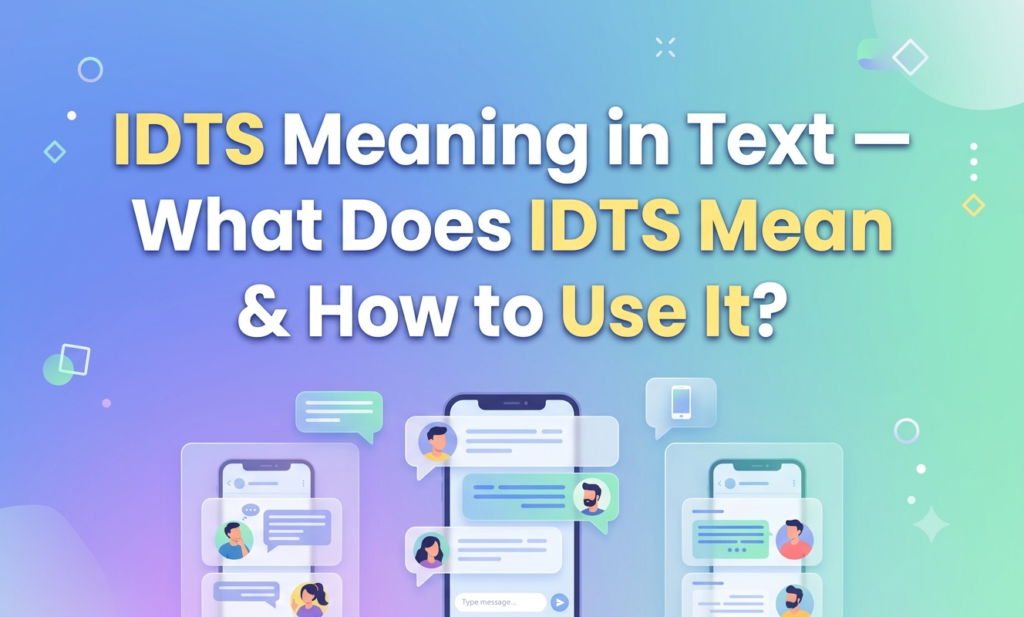 IDTS Meaning in Text — What Does IDTS Mean & How to Use It? idts meaning in text