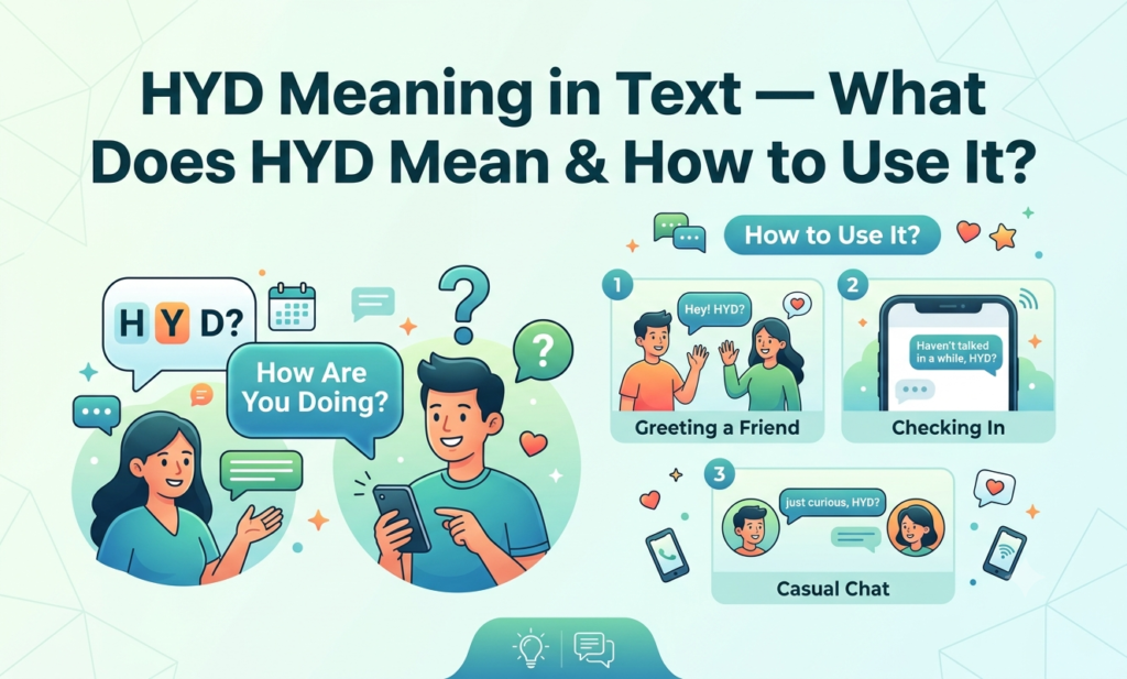 HYD Meaning in Text — What Does HYD Mean & How to Use It? hyd meaning in text
