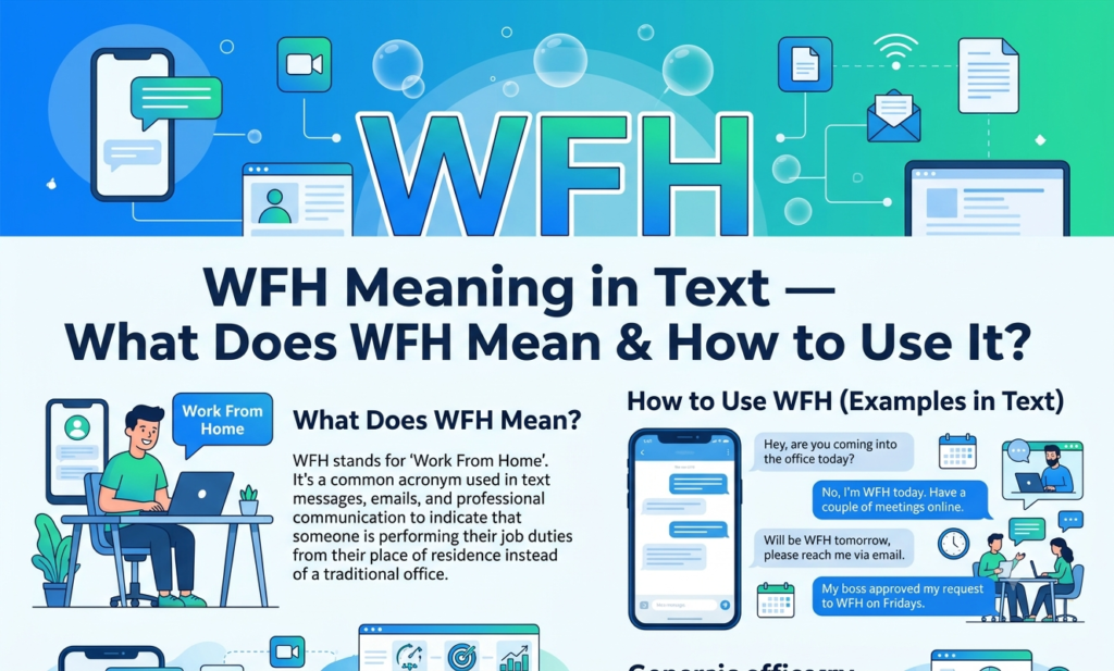 WFH Meaning in Text — What Does WFH Mean & How to Use It? wfh meaning in text